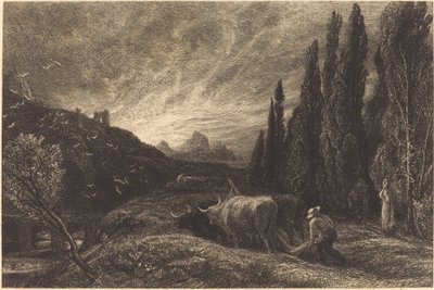Den tidlige plogmannen av Samuel Palmer