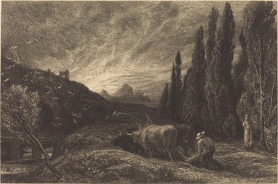 Den tidlige plogmannen av Samuel Palmer