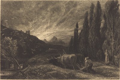 Den tidlige plogmannen av Samuel Palmer
