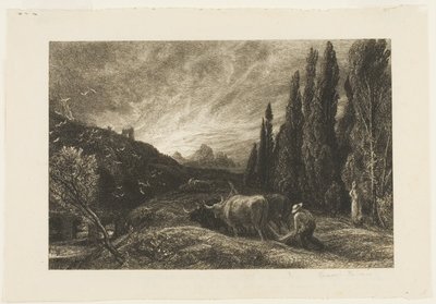 Den tidlige plogmannen av Samuel Palmer
