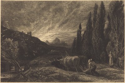 Den tidlige plogmannen av Samuel Palmer