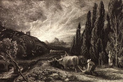 Den tidlige plogmannen av Samuel Palmer