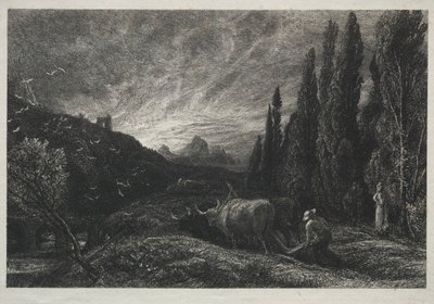 Den tidlige plogmannen av Samuel Palmer
