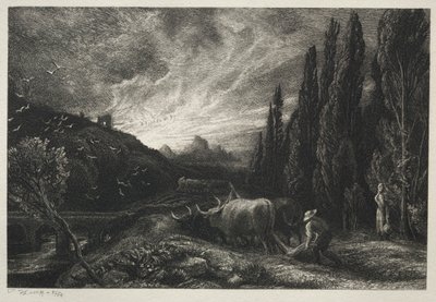 The Early Ploughman, før 1861. av Samuel Palmer