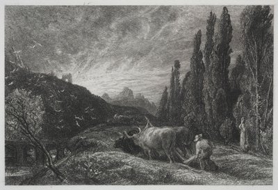 The Early Ploughman, før 1861. av Samuel Palmer