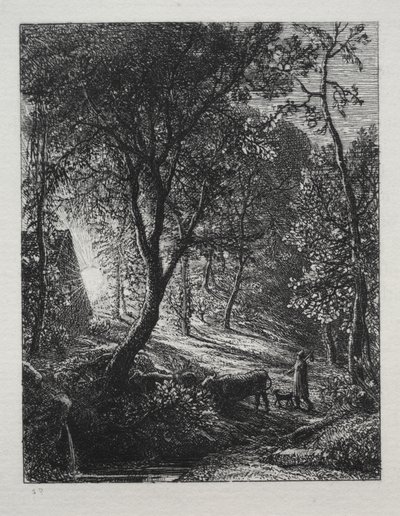 Gjeterens hytte av Samuel Palmer