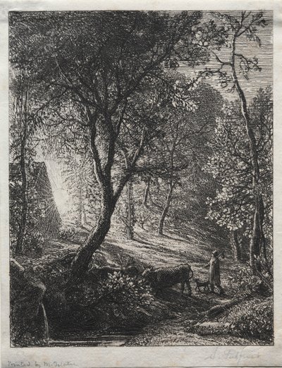 The Herdsmans Cottage, 1850. av Samuel Palmer
