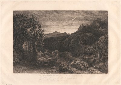 The Homeward Star av Samuel Palmer