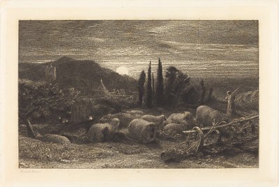 Den stigende månen av Samuel Palmer