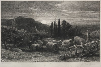 Den stigende månen av Samuel Palmer