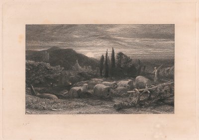 Den stigende månen av Samuel Palmer