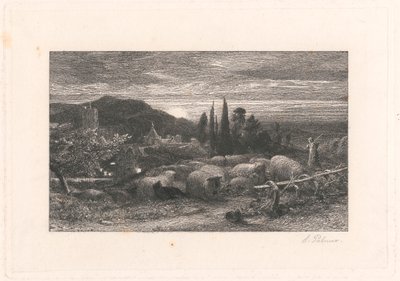Den stigende månen av Samuel Palmer