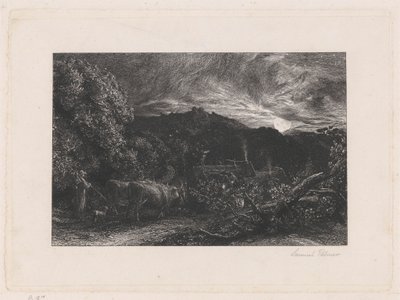 Den slitne plogmannen av Samuel Palmer