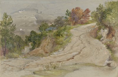 Vei i et italiensk fjellandskap av Samuel Palmer