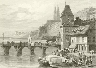 Basel, ved Rhinen av Samuel Prout