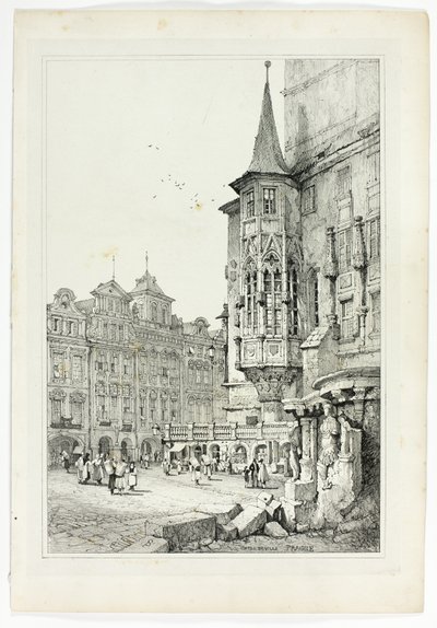 Rådhuset, Praha av Samuel Prout