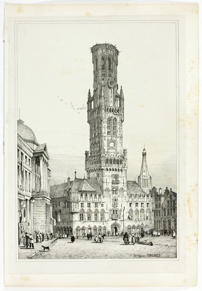 La Halle, Brugge av Samuel Prout