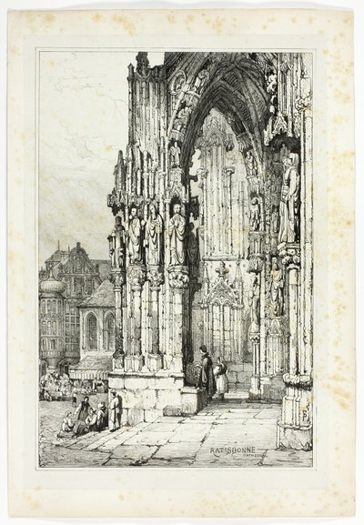 Regensburg katedral av Samuel Prout