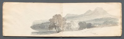 Skissebok: Eildon Hills av Samuel Prout