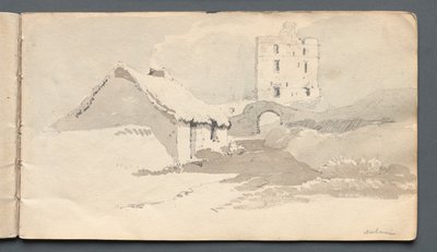 Skissebok: Norham, 1814. av Samuel Prout