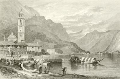 Comosjøen, Italia av Samuel Prout