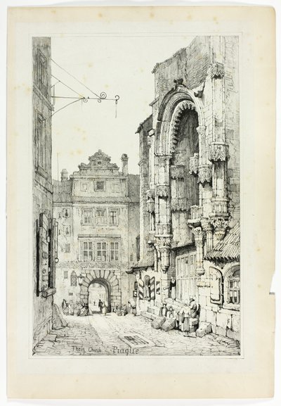 Thein-kirken, Praha av Samuel Prout