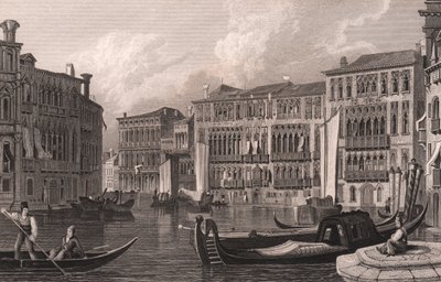 Utsikt fra Canal Grande (Canal Grande) av Ca