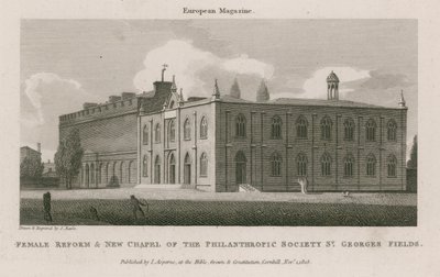 Female Reform und New Chapel of the Philanthropic Society av Samuel Rawle