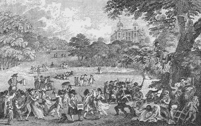 I Greenwich Park på pinsedag, c1802, 1912. av Samuel Rawle