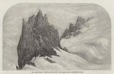 Mr Albert Smiths Ascent of Mont Blanc, Grands Mulets av Samuel Read