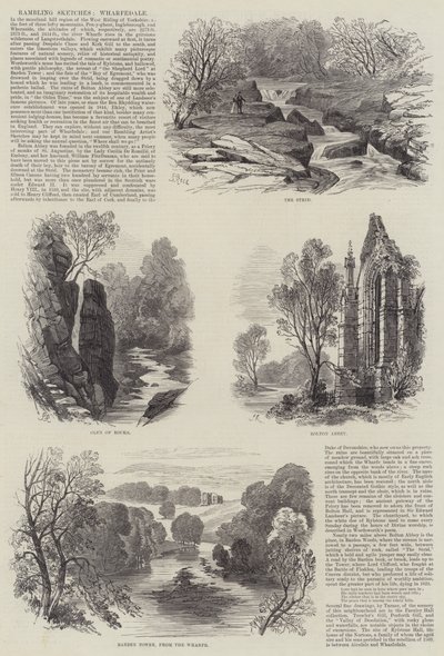 Vandrende skisser, Wharfedale av Samuel Read