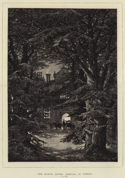 The Manor House, ankomst av gjester av Samuel Read