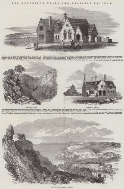 Tunbridge Wells og Hastings Railway av Samuel Read