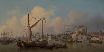 En utsikt over Tower of London, antatt på hans Majestets fødselsdag av Samuel Scott