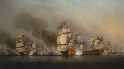 Viseadmiral Sir George Ansons seier utenfor Kapp Finisterre av Samuel Scott