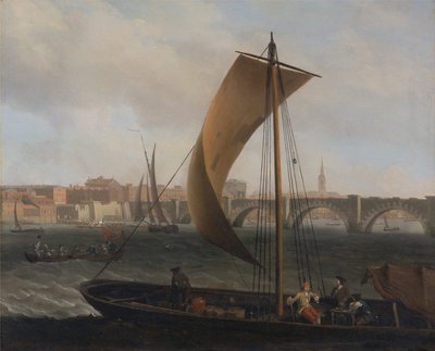 Utsikt over Themsen med Westminster Bridge av Samuel Scott