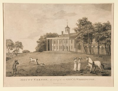 Mount Vernon, setet til avdøde genl. Washington av Samuel Seymour