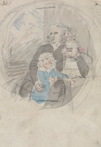 Studer for en portrettgruppe av Samuel Shelley