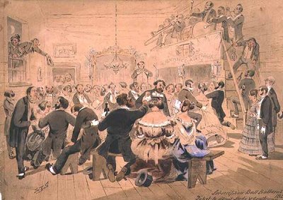 Den første abonnementsballen, Ballarat, Victoria av Samuel Thomas Gill
