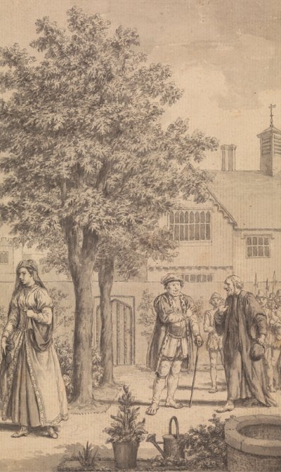 Catherine Parr, Henry VIII og biskop Gardner av Samuel Wale