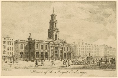 Foran Royal Exchange, London av Samuel Wale