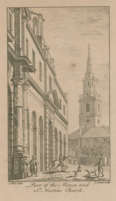 En del av Meuse og St Martins kirke av Samuel Wale