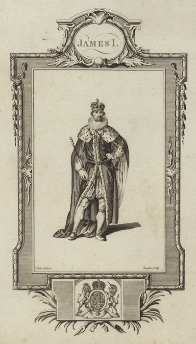 Portrett av James I av Samuel Wale