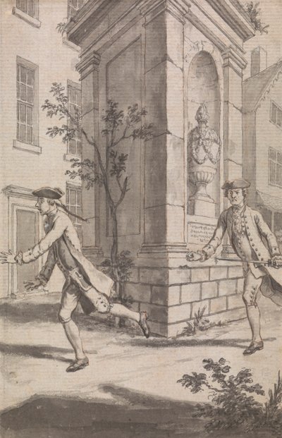 The Pursuit (sannsynligvis et design for The Tyburn Chronicle) av Samuel Wale
