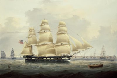 En britisk handelsmann utenfor sørkysten av Samuel Walters