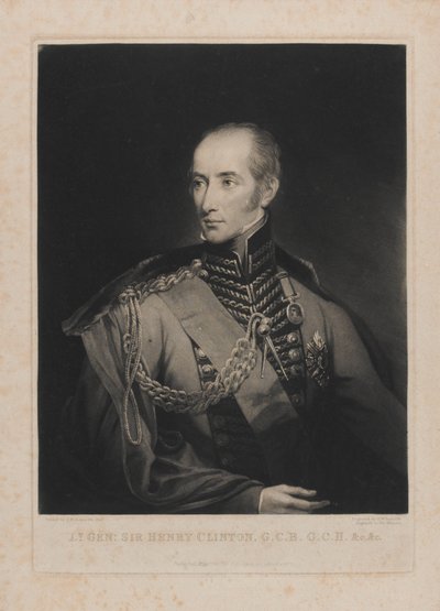 Generalløytnant Sir Henry Clinton, gravert av Samuel William Reynolds I (1773-1835) 1. mai 1827 av Samuel William II Reynolds