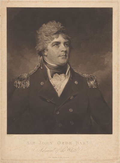 Sir John Orde av Samuel William Reynolds