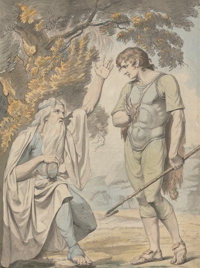 En bard og en hyrde av Samuel Woodforde