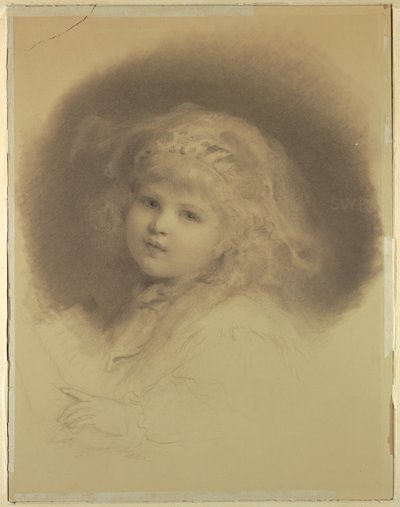 Portrett av en ung jente av Samuel Worcester Rowse