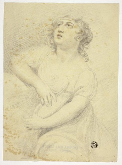 Kvinne med Lyre av Samuel de Wilde